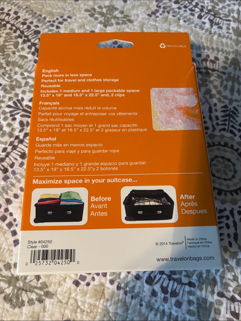 Travelon Compression Packing Bags - Picture 3 of 3